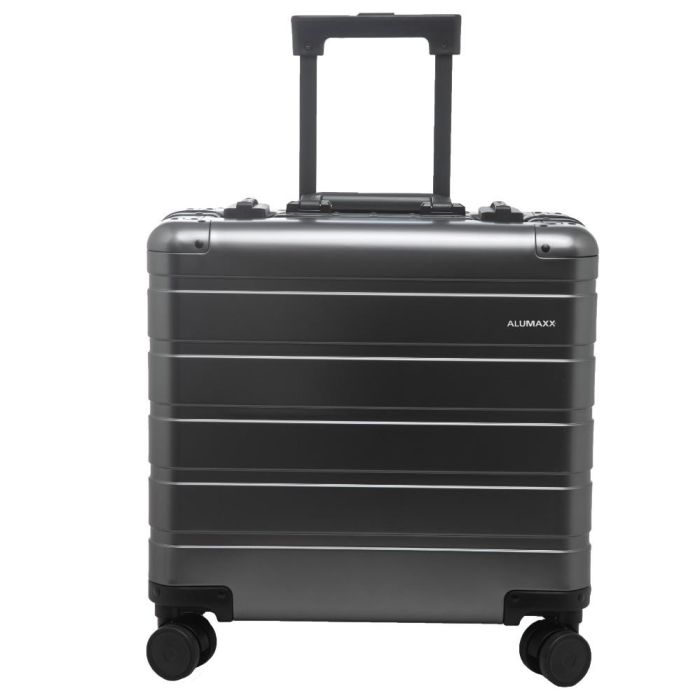 Valise avec trolley en Aluminium OVERNIGHT Gris ALUMAXX