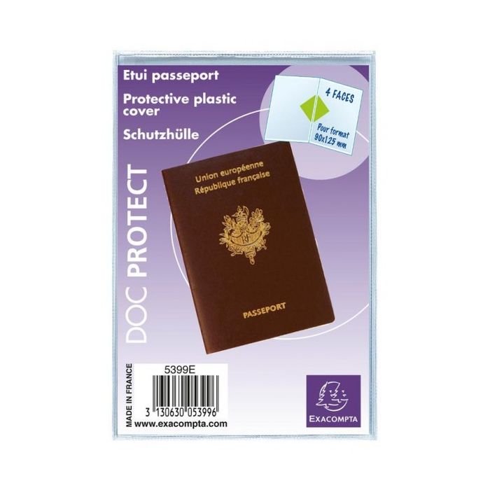 Exacompta - Réf. 5396UE - 1 étui de protection multicartes 4