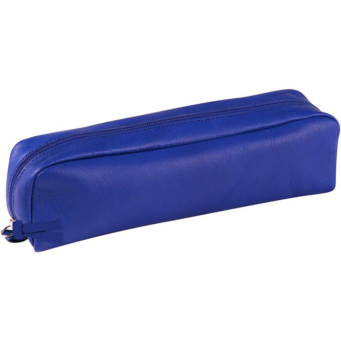 Trousse en Cuir pour stylos - Bleu CLAIREFONTAINE