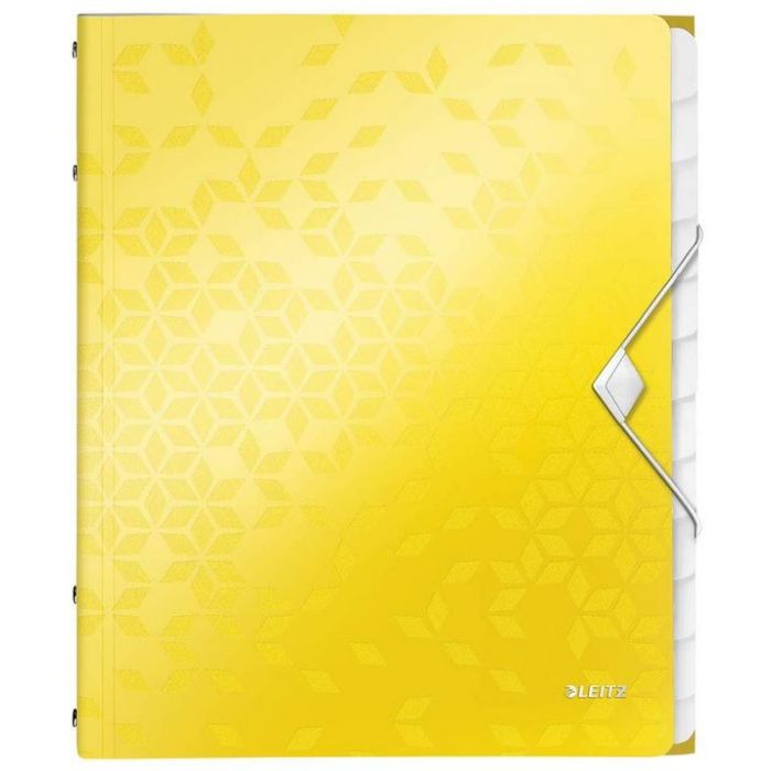 Trieur Papier A4 - 12 compartiments - Jaune LEITZ Wow