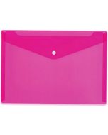 Pochette enveloppe DL à bouton-pression - Transparente HERMA