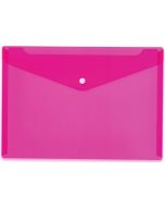 Pochette enveloppe DL à bouton-pression - Transparente HERMA