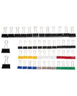 Pince double clip en acier - Largeur 19/25/32 mm - Assortiment MAUL Mauly Lot de 50