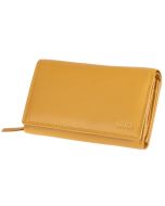 Photo Portefeuille en cuir - 100 x 30 x 190 mm - Jaune MIKA