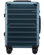 Valise de voyage avec 4 roulettes - Aluminium Bleu : ALUMAXX avant