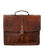 Cartable à bandoulière en cuir - JAYDEN Marron PRIDE et SOUL 47183 image