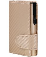 Porte-monnaie avec porte-cartes RFID - Simili-cuir couleur Champagne CLICKSAFE