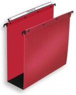 Photo Dossiers suspendus pour Tiroir - Fond 80 mm - Rouge : L'OBLIQUE Lot de 10 