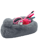 Photo Trousse pour stylos en peluche - Gris WEDO Fluffy