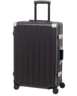 Photo Valise de voyage avec 4 roulettes - Aluminium - Noir Mat ALUMAXX Auriga