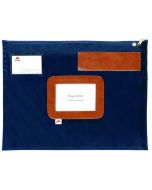 Photo Sac navette avec zip - 420 x 320 mm - Bleu ALBA Image