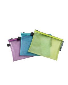 Pochettes à fermeture éclair - 80 x 180 mm - Assortiment EXACOMPTA