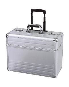 ALUMAXX Valise de pilote en aluminium avec trolley - OMEGA 45122