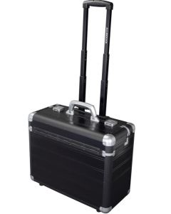 Valise de pilote avec trolley en aluminium Noir DISCOVERY d'ALUMAXX 45166