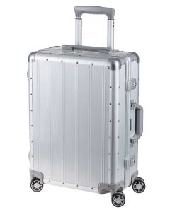 Valise de voyage  4 roulettes - Aluminium - Argent Mat : ALUMAXX Photo