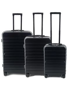 Set de 3 Valises trolley en ABS - Noir : JSA set de 3