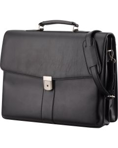 Sac porte-documents en simili cuir FORTE - noir