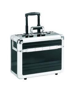 49013 MEANDMY : Valise de pilote avec trolley en aluminium - GLIDER Noir (Bagage)