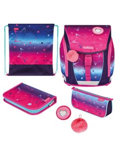 Sac à dos et trousse - Etoiles Rose : HERLITZ FiloLight Plus image