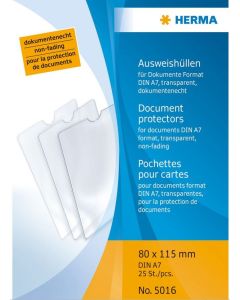 HERMA : Etui de protection pour document A7 80 x 115 mm 5016 