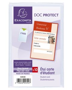 Etuis pour  Carte d'étudiant - 75 x 120 mm Exacompta 5392UE