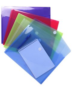 Lot de 5 Pochettes Enveloppes avec velcro - A4 Assortiment EXACOMPTA Photo