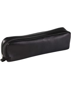 Trousse rectangulaire pour stylos - Cuir Noir : CLAIREFONTAINE Visuel