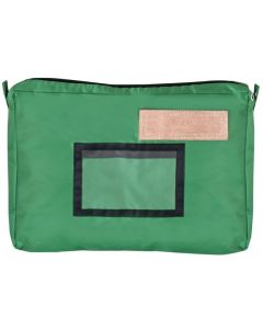 Sac Navette à soufflet avec zip - 400 x 300 mm - Vert : JPC Visuel