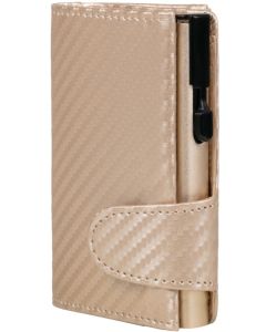 Porte-monnaie avec porte-cartes RFID - Simili-cuir couleur Champagne CLICKSAFE