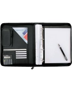 Porte Documents Porte Bloc A4 - Classeur à clip en cuir format A4 -  Porte-documents écritoire avec fermeture magnétique - Avec A4 papier et  stylo - Noir : : Fournitures de bureau