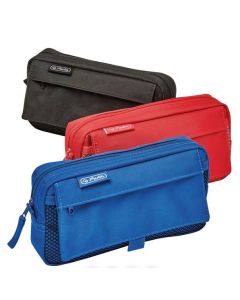 Photo Trousse scolaire avec pochette en filet - Assortiment de couleurs