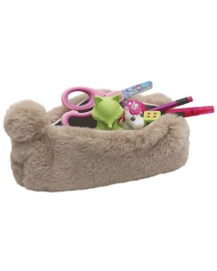 Photo Trousse pour stylos en peluche - Marron WEDO Fluffy