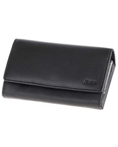 Photo Portefeuille en cuir - 100 x 45 x 170 mm - Noir MIKA
