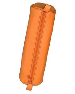 Photo ALASSIO : Trousse pour stylos en cuir - Orange 43141