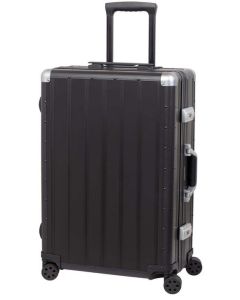 Photo Valise de voyage avec 4 roulettes - Aluminium - Noir Mat ALUMAXX Auriga