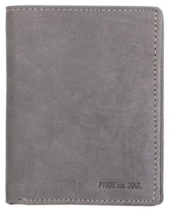 Photo Porte-monnaie - Format Portrait - Cuir - Gris PRIDE ET SOUL