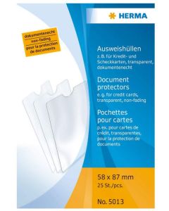 Photo HERMA : Etui de protection pour document 58 x 87 mm 5013