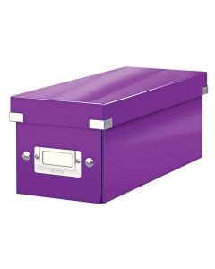 Photo Boite de rangement WOW - CD - Violet LEITZ 6041-00-62 Ouvert