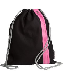 Sac de sport avec cordon - Noir/Rose PAGNA Go Image