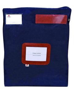 Photo Sac navette à soufflet avec zip - 400 x 500 mm - Bleu ALBA Image