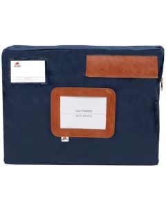 Sac Navette a soufflet avec zip 420 x 320 mm Bleu ALBA CITASAC